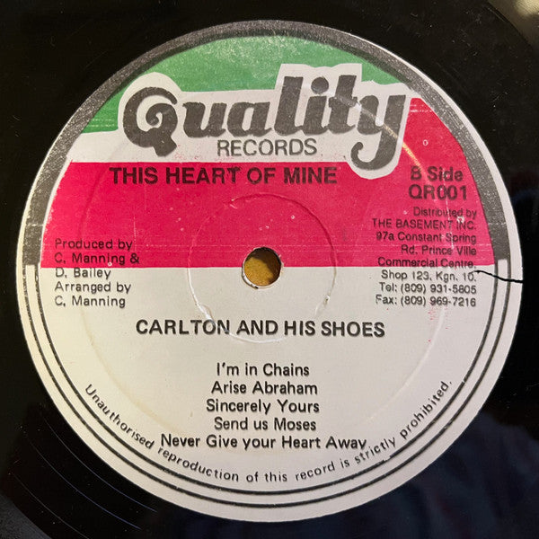 Carlton And The Shoes : This Heart Of Mine (LP)