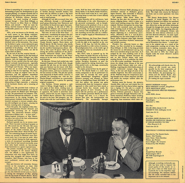 The Kenny Dorham Quintet ~ Scandia Skies (Vinyl) - Djungel & Jazz