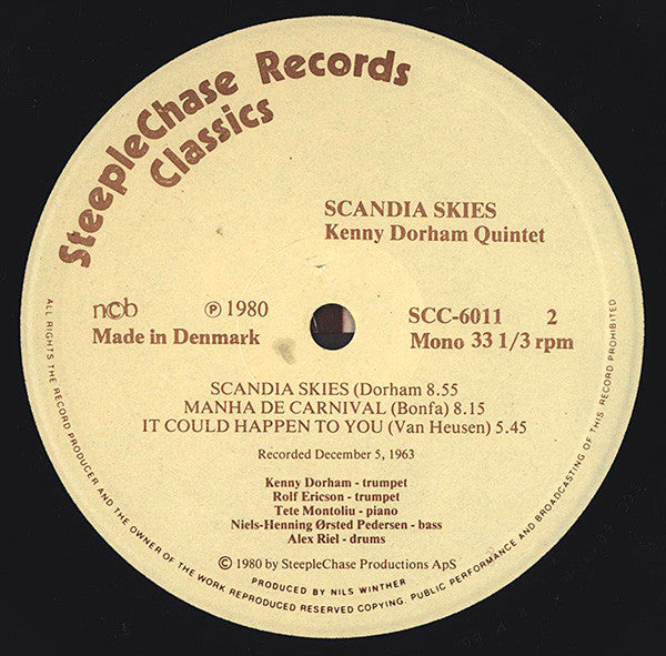 The Kenny Dorham Quintet ~ Scandia Skies (Vinyl) - Djungel & Jazz