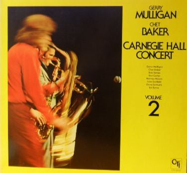 Gerry Mulligan / Chet Baker ~ Carnegie Hall Concert - Volume 2 (Vinyl) - Djungel & Jazz