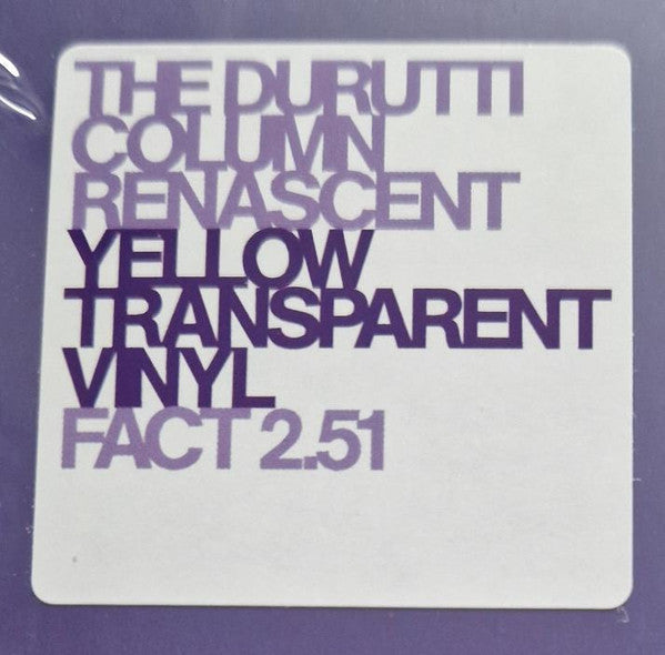 The Durutti Column : Renascent (LP, Album, Ltd, Yel)