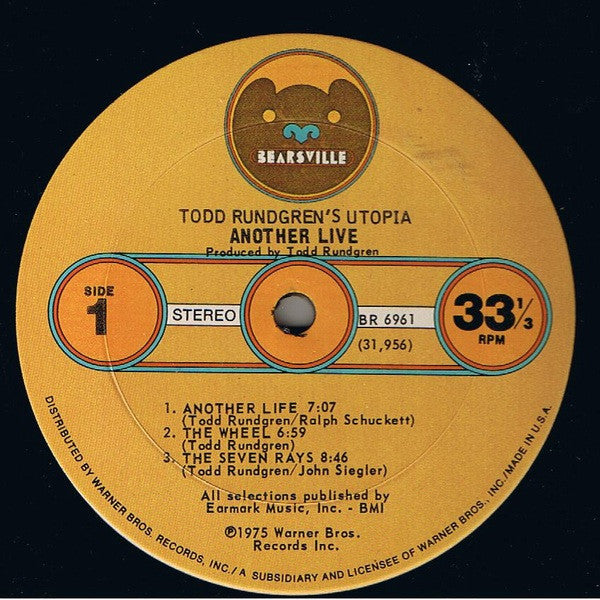 Todd Rundgren's Utopia ~ Another Live (Vinyl) - Djungel & Jazz