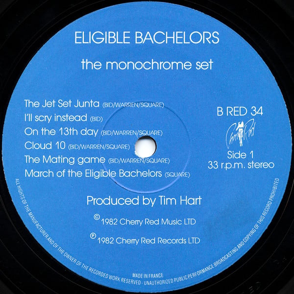 The Monochrome Set ~ Eligible Bachelors (Vinyl) - Djungel & Jazz