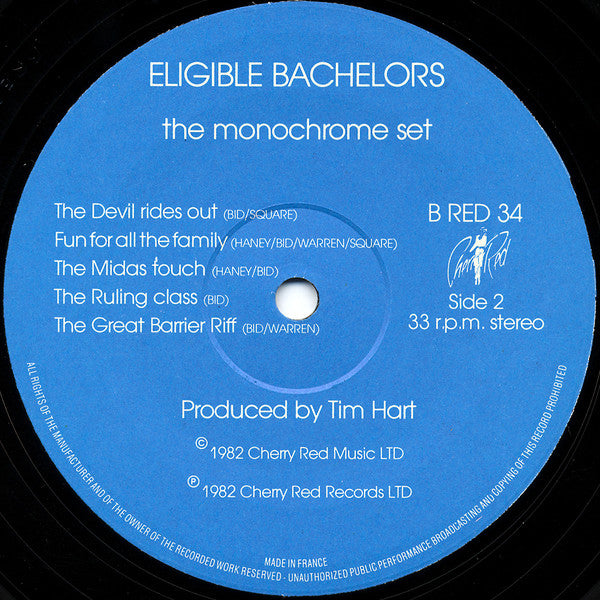 The Monochrome Set ~ Eligible Bachelors (Vinyl) - Djungel & Jazz