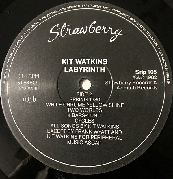 Kit Watkins ~ Labyrinth (Vinyl) - Djungel & Jazz