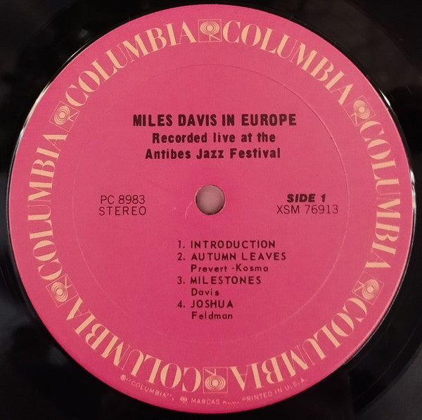 Miles Davis ~ Miles Davis In Europe (Vinyl) - Djungel & Jazz