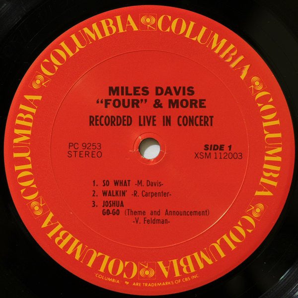 Miles Davis ~ 'Four' & More - Recorded Live In Concert (Vinyl) - Djungel & Jazz