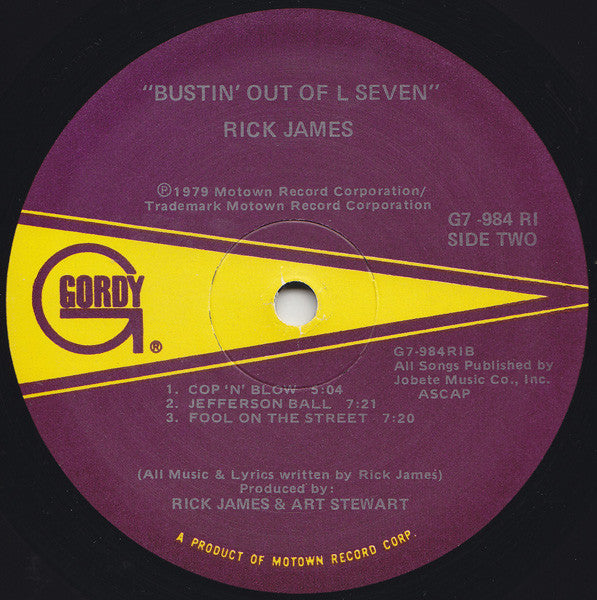 Rick James ~ Bustin' Out Of L Seven (Vinyl) - Djungel & Jazz