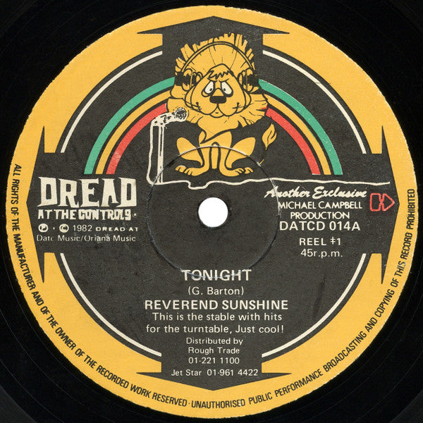 Reverend Sunshine ~ Tonight (Vinyl) - Djungel & Jazz