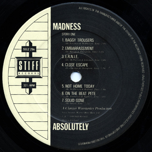 Madness ~ Absolutely (Vinyl) - Djungel & Jazz
