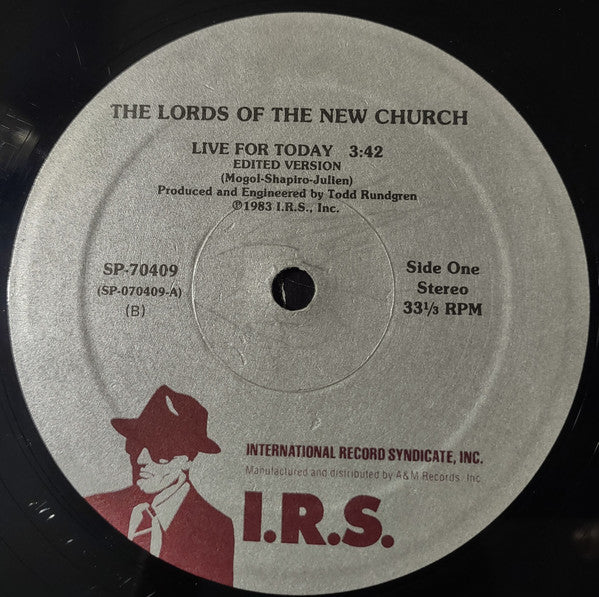 The Lords Of The New Church ~ Live For Today (Vinyl) - Djungel & Jazz