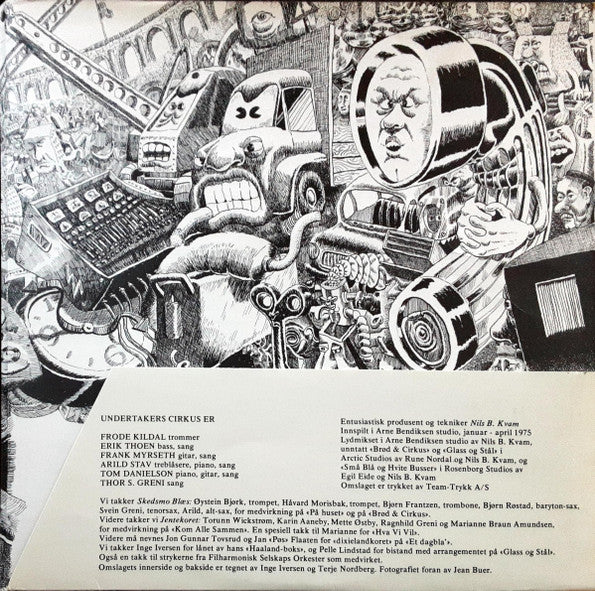 Undertakers Circus ~ Brød & Cirkus (Vinyl) - Djungel & Jazz