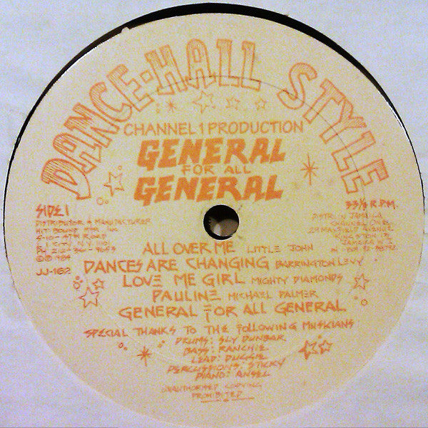 Various : General For All General (LP, Comp, RE)