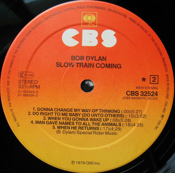 Bob Dylan ~ Slow Train Coming (Vinyl) - Djungel & Jazz