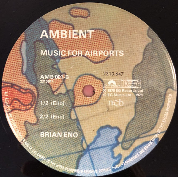 Brian Eno : Ambient 1 (Music For Airports) (LP, Album)