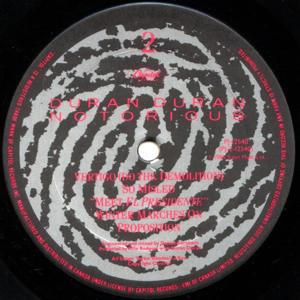 Duran Duran ~ Notorious (Vinyl) - Djungel & Jazz