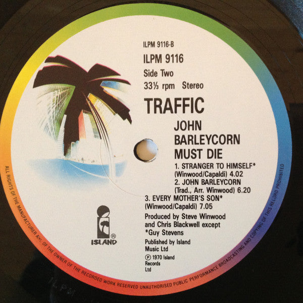 Traffic ~ John Barleycorn Must Die (Vinyl) - Djungel & Jazz