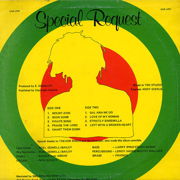 Errol Dunkley : Special Request (LP, Album)