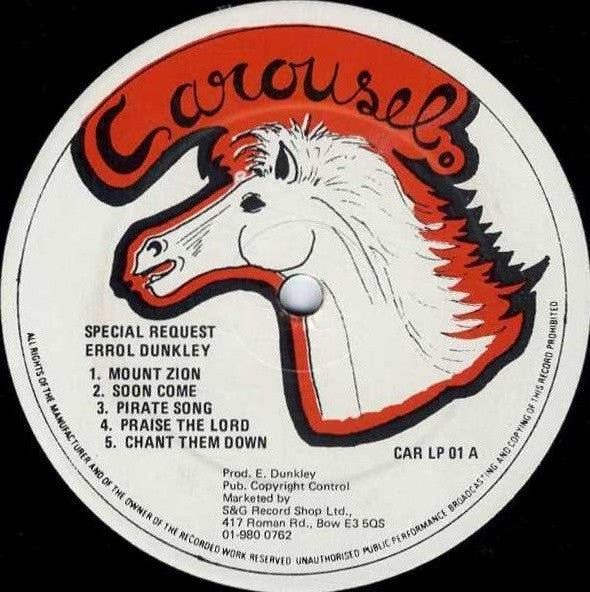 Errol Dunkley : Special Request (LP, Album)