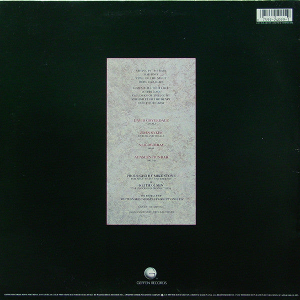 Whitesnake : Whitesnake (LP, Album, DMM)