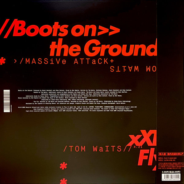 Massive Attack X Tom Waits : Boots On The Ground (12", Single, Ltd, Ran)