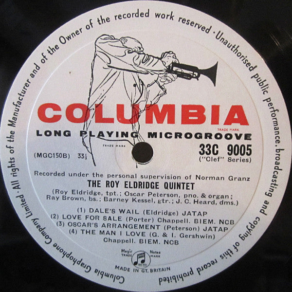 The Roy Eldridge Quintet ~ The Roy Eldridge Quintet (Vinyl) - Djungel & Jazz