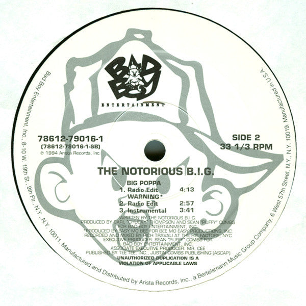 The Notorious BIG ~ Big Poppa (Vinyl) - Djungel & Jazz