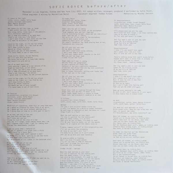 Sofie Royer : before/after (12", Album, Ltd, Sig)