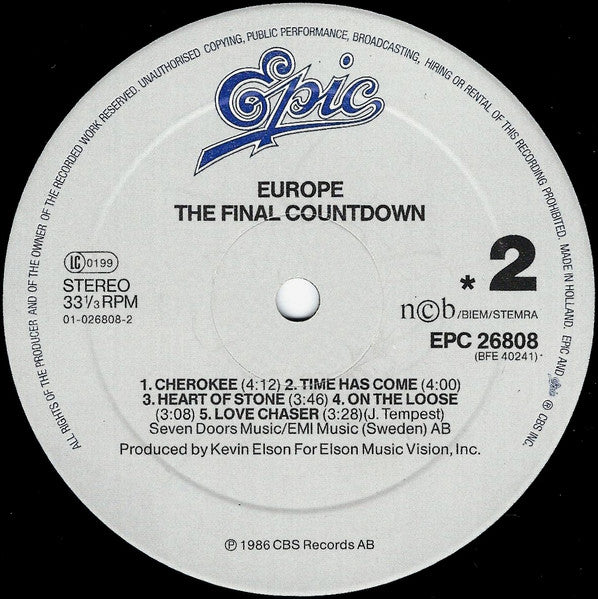 Europe  ~ The Final Countdown (Vinyl) - Djungel & Jazz