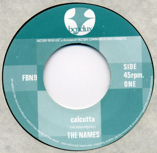 The Names ~ Calcutta / Postcards (Vinyl) - Djungel & Jazz