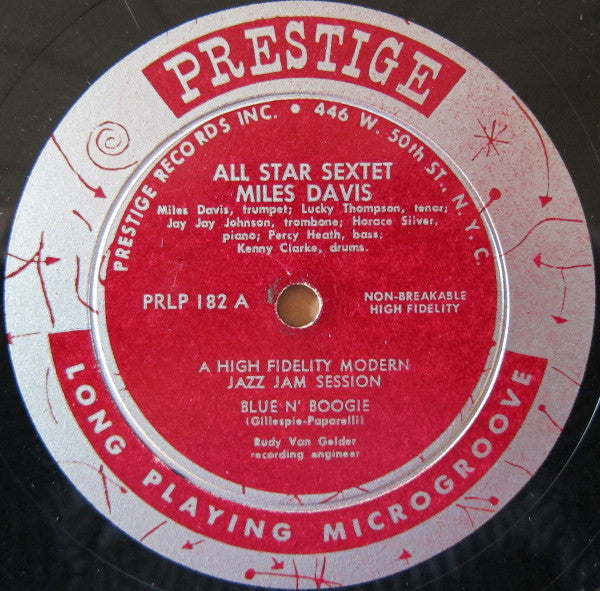 The Miles Davis Sextet : Miles Davis All Star Sextet (10")