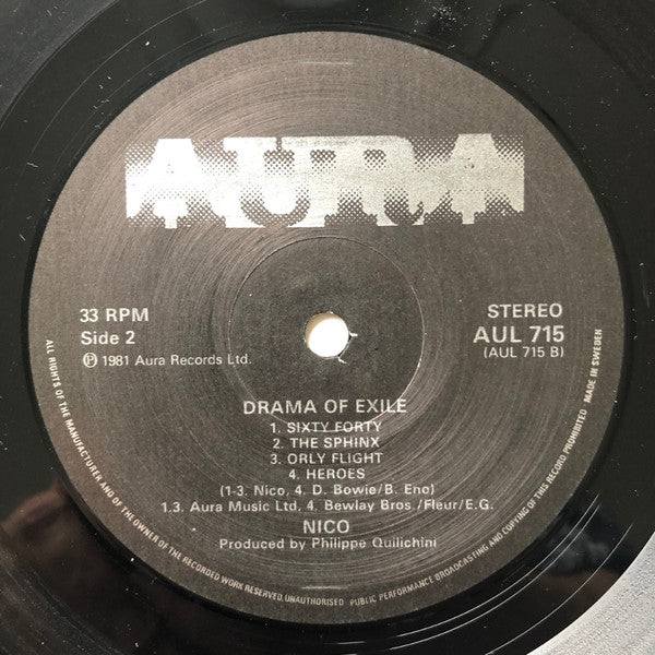 Nico  ~ Drama Of Exile (Vinyl) - Djungel & Jazz