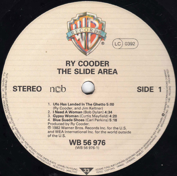 Ry Cooder ~ The Slide Area (Vinyl) - Djungel & Jazz