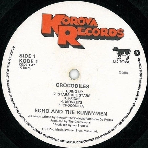 Echo And The Bunnymen ~ Crocodiles (Vinyl) - Djungel & Jazz