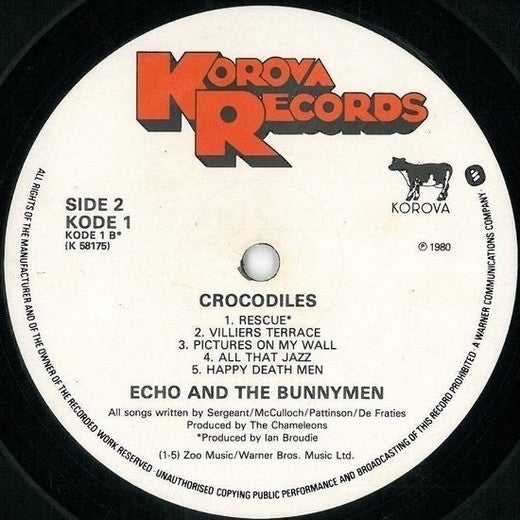 Echo And The Bunnymen ~ Crocodiles (Vinyl) - Djungel & Jazz