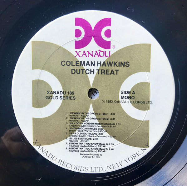Coleman Hawkins : Dutch Treat (LP, Comp, Mono)