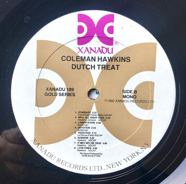 Coleman Hawkins : Dutch Treat (LP, Comp, Mono)