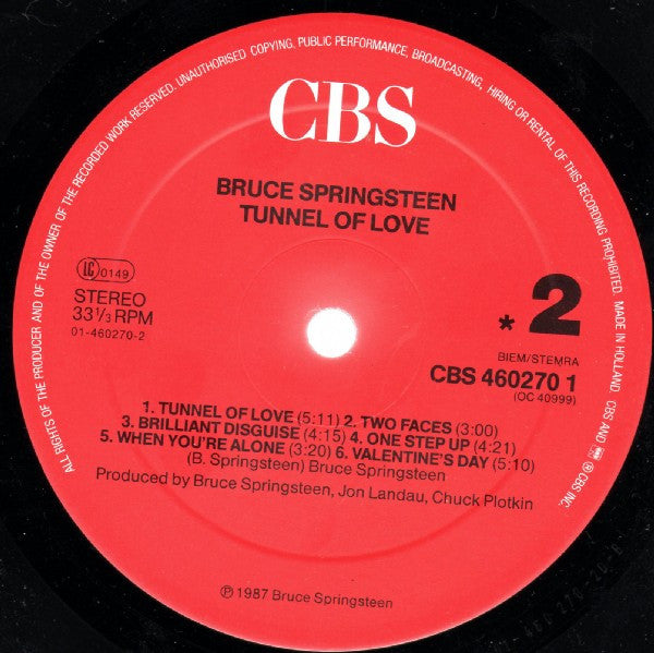 Bruce Springsteen ~ Tunnel Of Love (Vinyl) - Djungel & Jazz