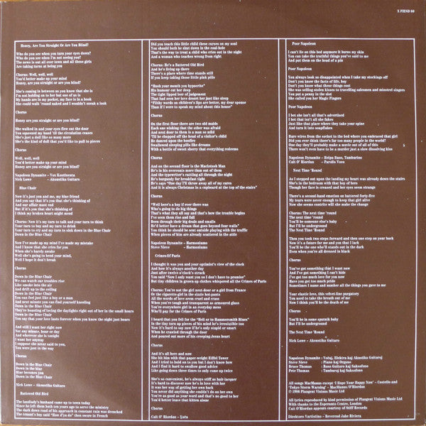 Elvis Costello & The Attractions ~ Blood & Chocolate (Vinyl) - Djungel & Jazz