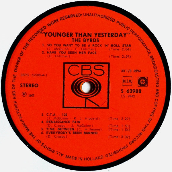 The Byrds ~ Younger Than Yesterday (Vinyl) - Djungel & Jazz