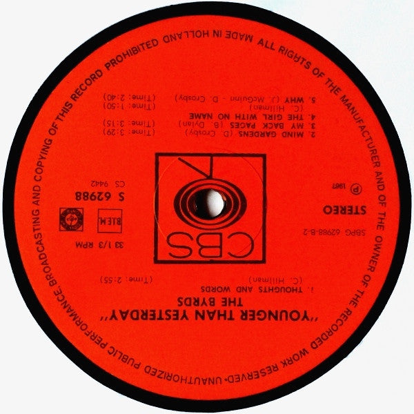The Byrds ~ Younger Than Yesterday (Vinyl) - Djungel & Jazz