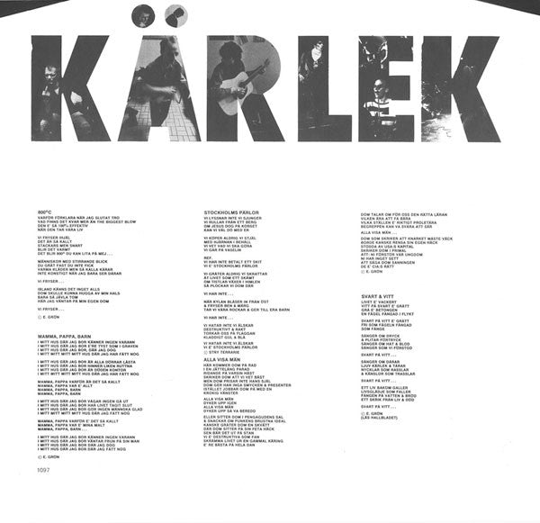 Ebba Grön ~ Kärlek & Uppror (Vinyl) - Djungel & Jazz