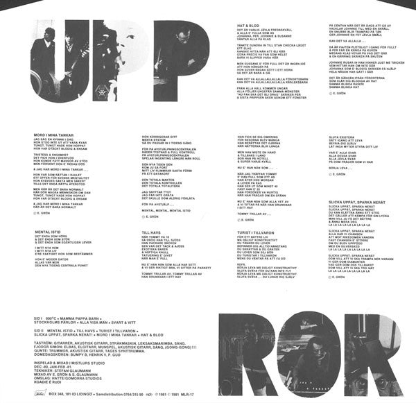 Ebba Grön ~ Kärlek & Uppror (Vinyl) - Djungel & Jazz