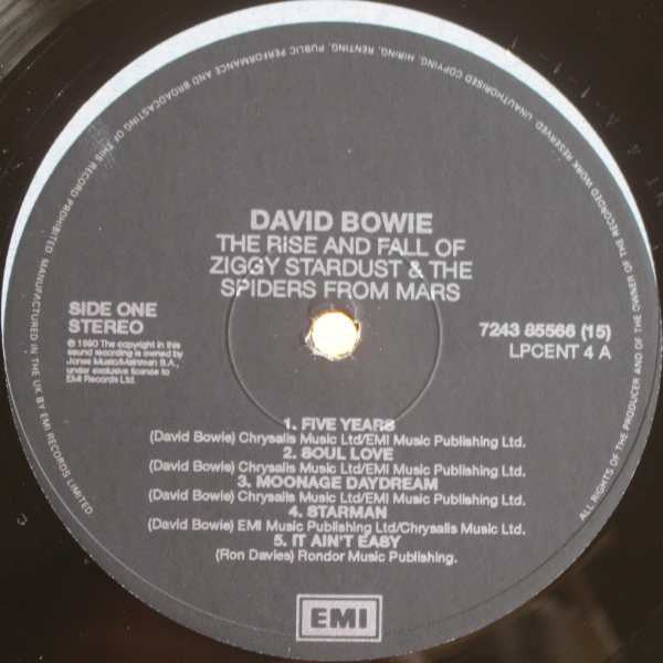 David Bowie ~ The Rise And Fall Of Ziggy Stardust And The Spiders From Mars (Vinyl) - Djungel & Jazz