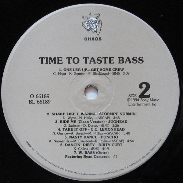 Various : Time To Taste Bass (LP, Comp)