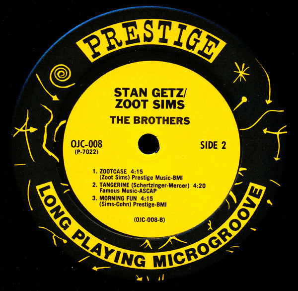 Stan Getz / Zoot Sims ~ The Brothers (Vinyl) - Djungel & Jazz