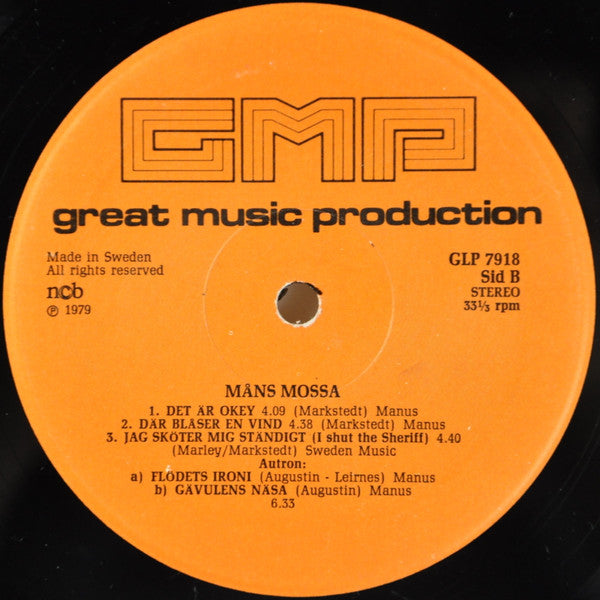 Måns Mossa ~ Måns Mossa (Vinyl) - Djungel & Jazz