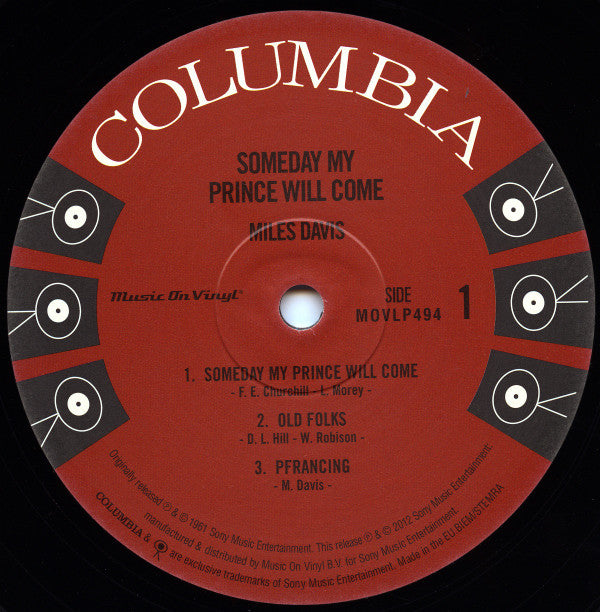 Miles Davis Sextet ~ Someday My Prince Will Come (Vinyl) - Djungel & Jazz