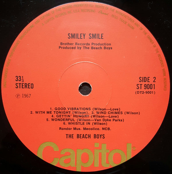 The Beach Boys : Smiley Smile (LP, Album, RE, RP)