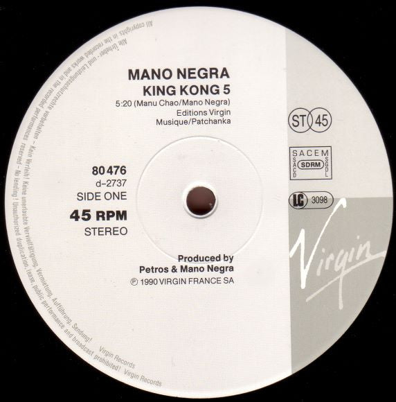 Mano Negra ~ King Kong Five (Vinyl) - Djungel & Jazz